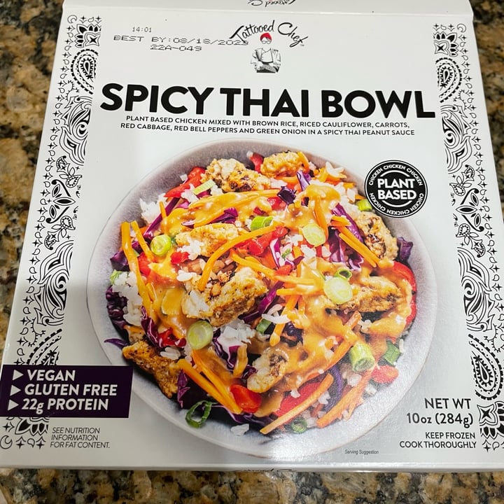 photo of Tattooed Chef Spicy Thai Bowl shared by @dentalandlentils on  02 Jun 2022 - review