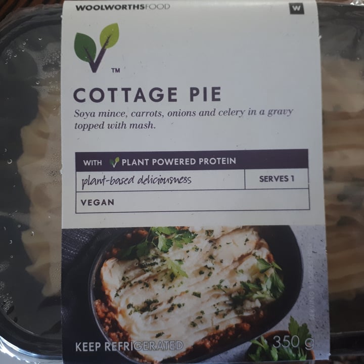 photo of Woolworths Food Cottage Pie shared by @laurenf on  11 Jun 2022 - review