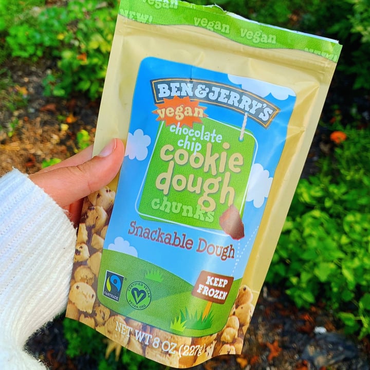 photo of Ben & Jerry's Chocolate Chip Cookie Dough Chunks Snackable Dough shared by @jordaneatsplants on  10 Dec 2020 - review