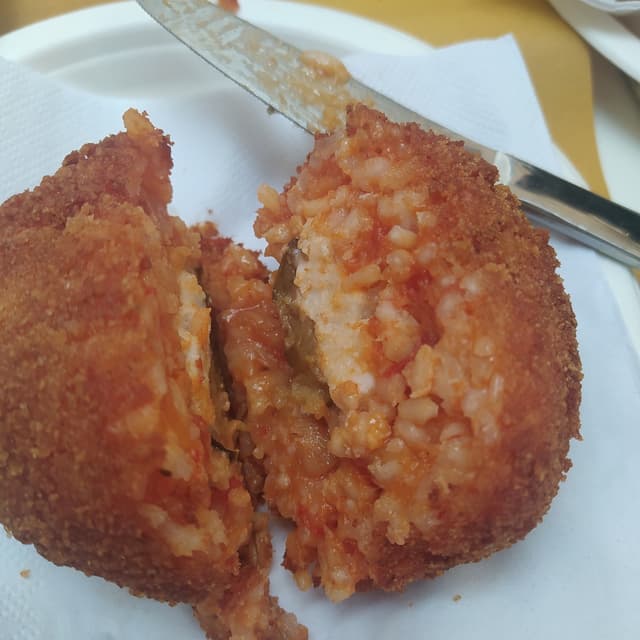 Photo of the dish “Arancino alla parmigiana”