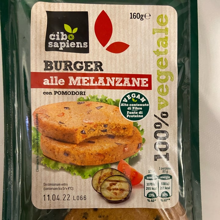 review photo of Cibo Sapiens burger alle melanzane shared by @xxva on 02 Apr 2022 - review