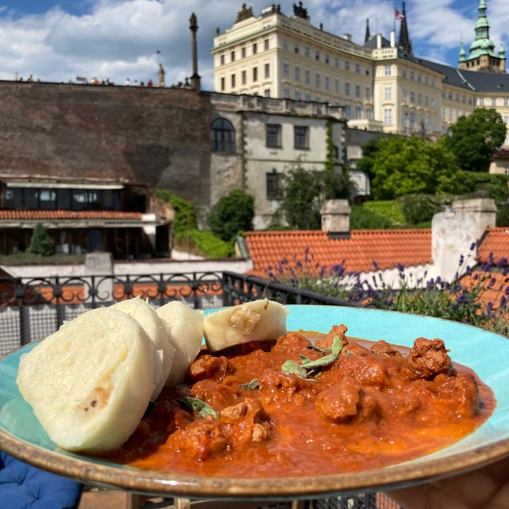 photo of Vegan's Prague goulash with dumplings shared by @chloslo on  03 Jun 2022 - review