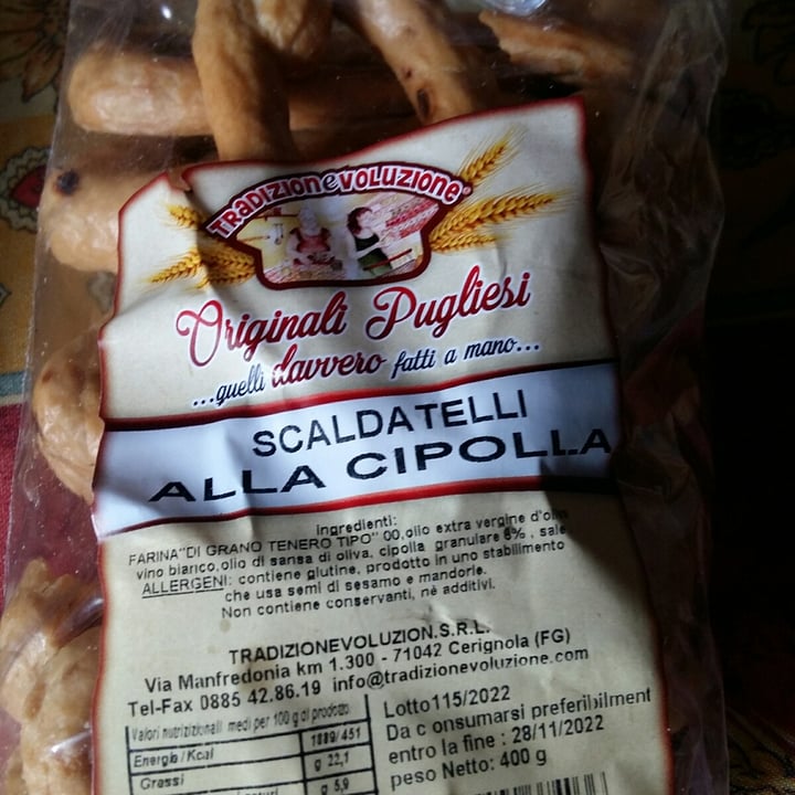 photo of Tradizionevoluzione srl Scaldatelli alla cipolla shared by @fiorelladellatorre47 on  27 Jun 2022 - review