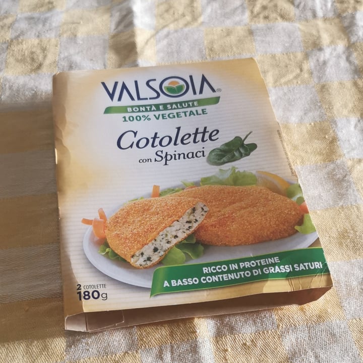 photo of Valsoia Cotolette con spinaci shared by @eglesplendente on  14 Aug 2022 - review