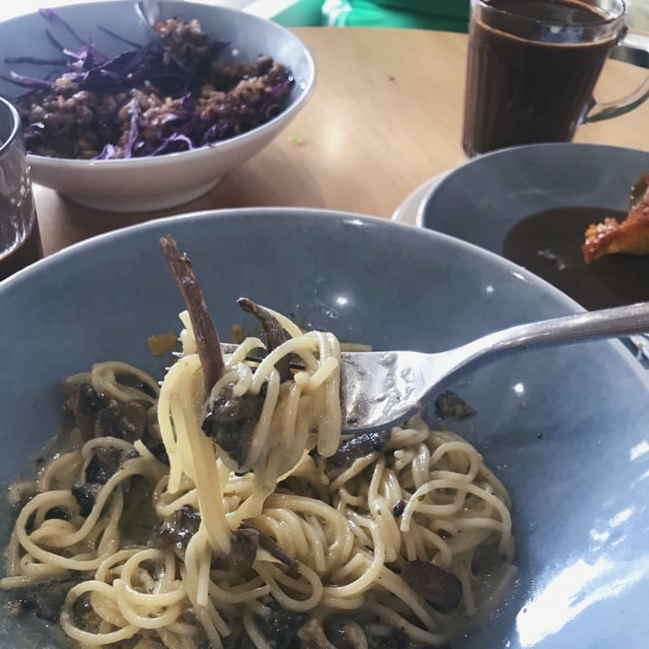 photo of Real Food Mushroom Soy Carbonara shared by @mariaubergine on  05 Oct 2020 - review