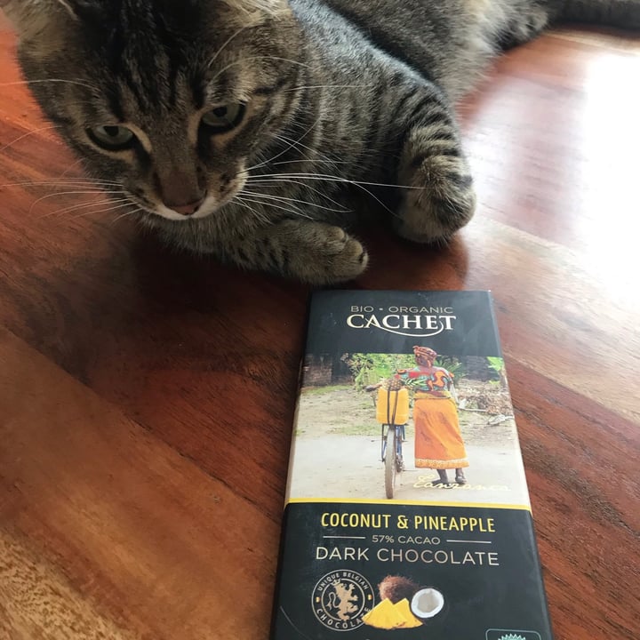 review photo of Cachet Dark Chocolate - coconut & pineapple shared by @kristinaignatova on 17 Apr 2021 - review