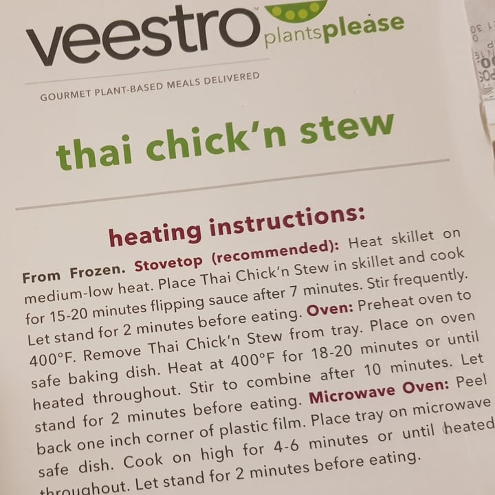 photo of Veestro Thai chicken stew shared by @sofihuasteca on  31 Jan 2021 - review