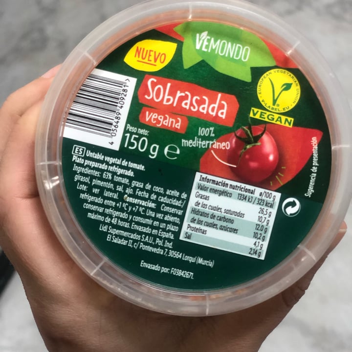 review photo of Vemondo Sobrasada shared by @virginiarace on 29 Mar 2022 - review