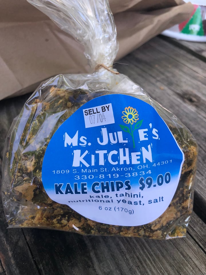 photo of Ms. Julie's Kitchen Kale Chips shared by @nisharespect on  09 Jul 2022 - review
