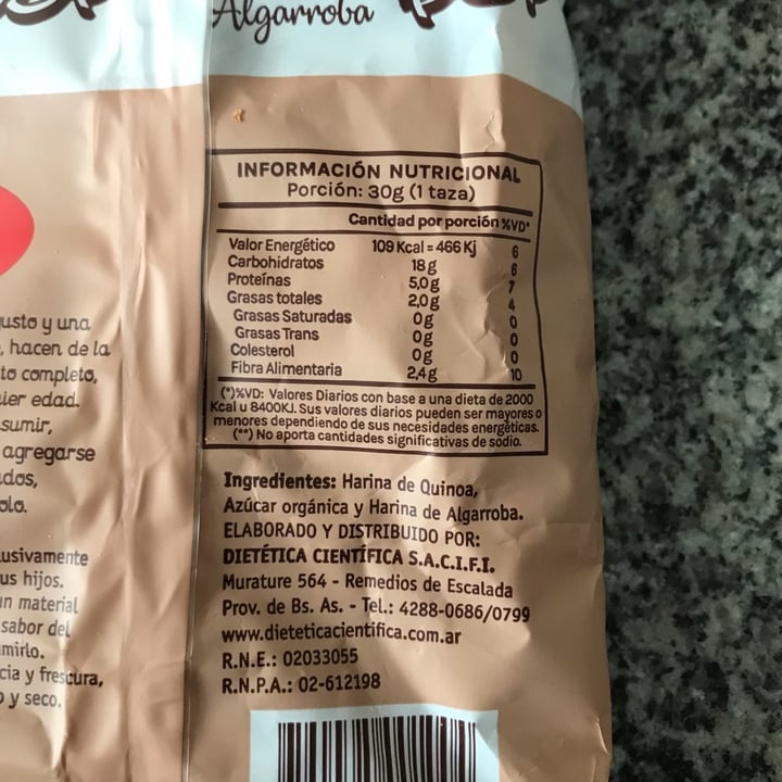 photo of Yin Yang Quinoa Pop con Algarroba shared by @hipernova on  11 Dec 2021 - review
