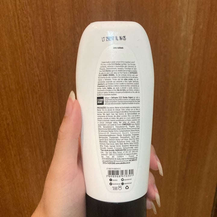 review photo of salon line S.O.S bomba proteção térmica shared by @richblue on 30 Nov 2022 - review