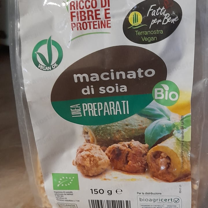 photo of Terra Nostra food srl Macinato di soia biologico shared by @manuelanervi on  14 Jun 2022 - review