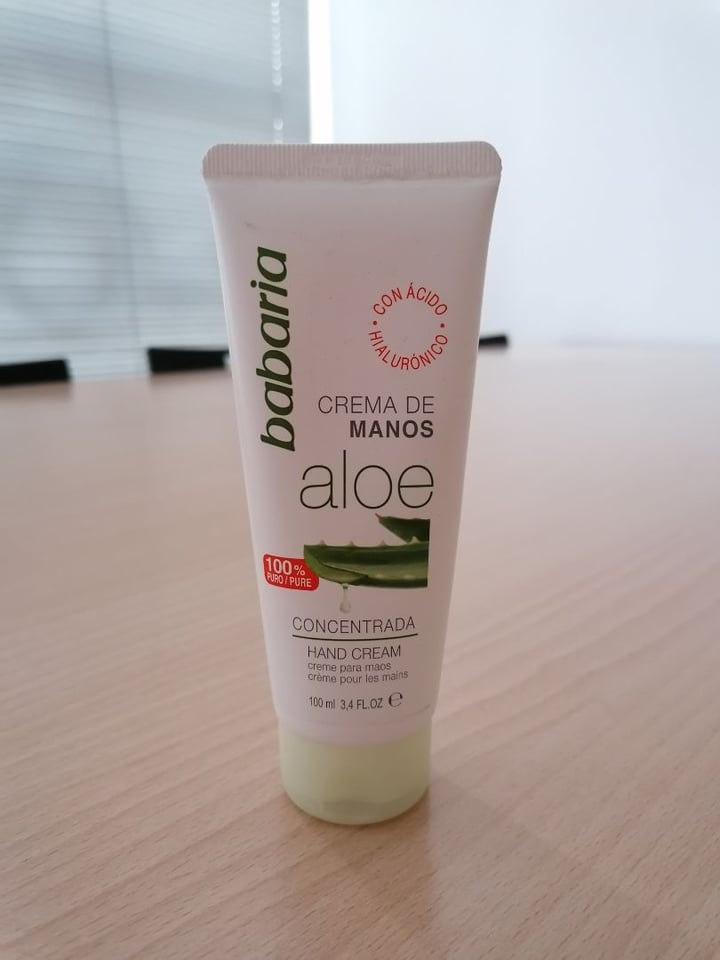 photo of Babaria Crema De Manos Aloe Vera shared by @miriamorellana on  27 Jan 2020 - review