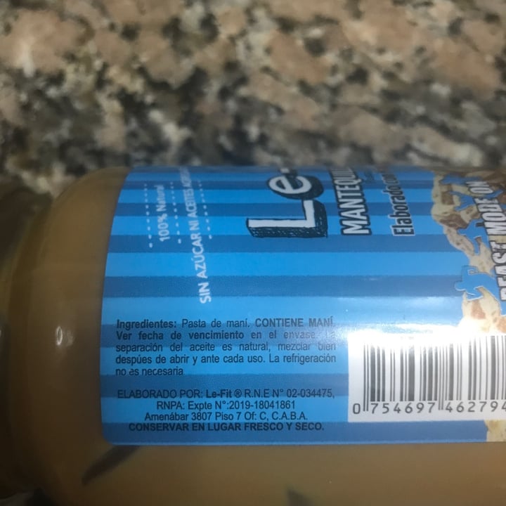 review photo of Le-Fit Mantequilla De Mani Natural shared by @soles on 23 Aug 2021 - review