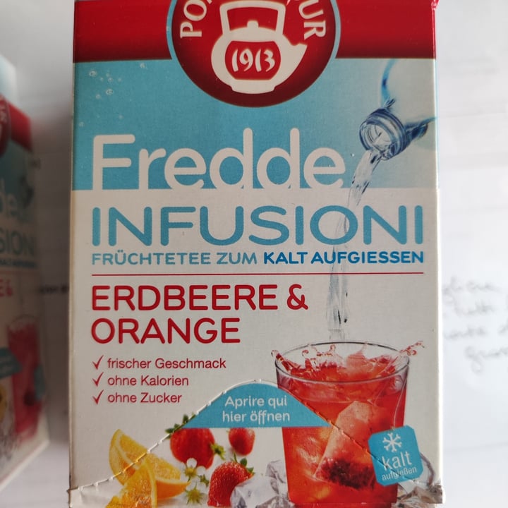 review photo of Pompadour Fredde Infusioni Fragola e Arancia shared by @clioclaudia on 01 Apr 2022 - review