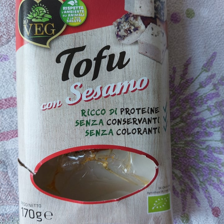 photo of ioVEG Tofu con sesamo shared by @angyveggy on  26 Jun 2022 - review