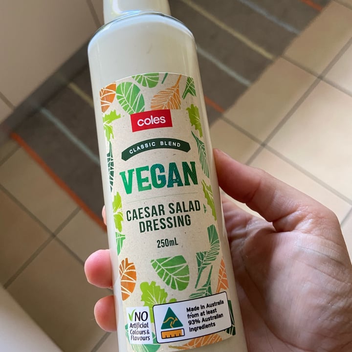 photo of Coles Vegan Caesar Salad Dressing shared by @brunasefrin on  02 Oct 2021 - review