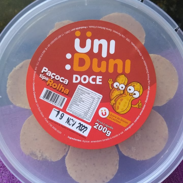 review photo of Uni Duni Doce Paçoca tipo Rolha shared by @angelarosario on 29 Jun 2022 - review