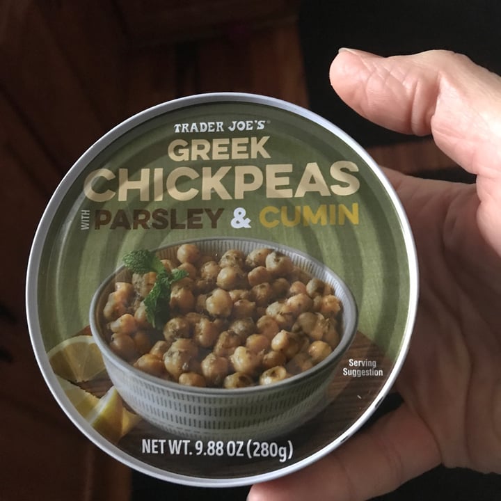 photo of Trader Joe's Greek Chickpeas With Parsley & Cumin shared by @mnvegan on  15 Jan 2021 - review