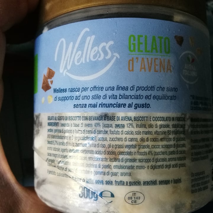 photo of Welless Gelato d'Avena shared by @claudiaromeo on  25 Aug 2022 - review