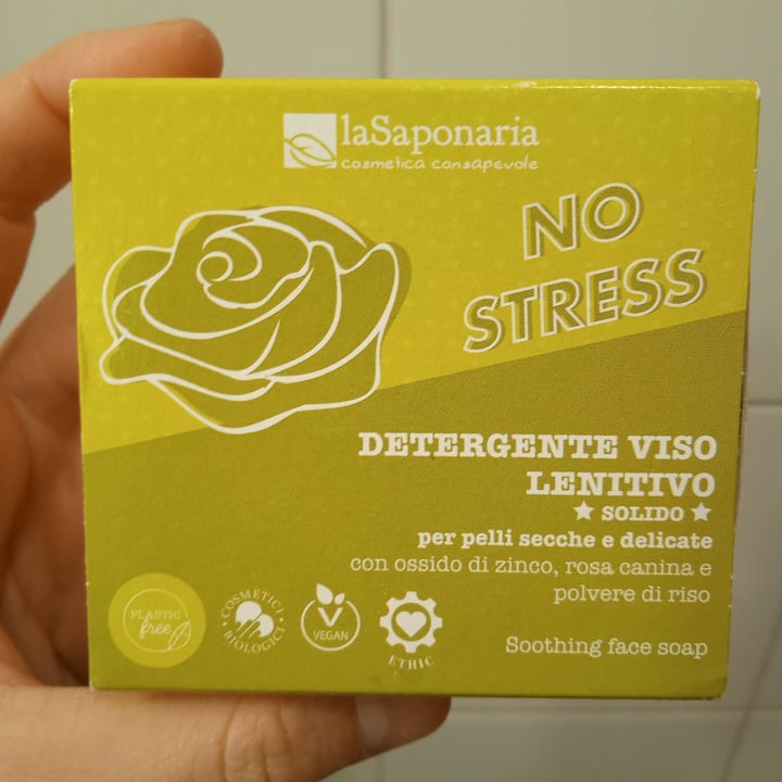 photo of La Saponaria No Stress - Detergente viso lenitivo solido shared by @betulla on  09 Apr 2022 - review