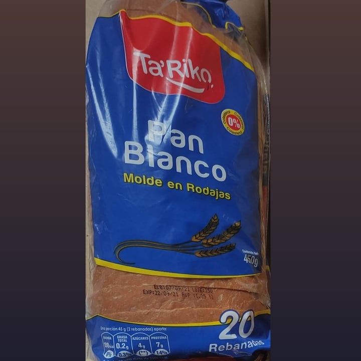 review photo of Ta'Riko Pan Molde en rodajas shared by @carito22vegan on 21 Sep 2021 - review