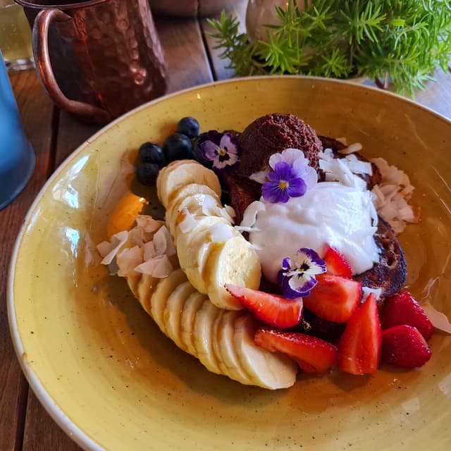 Photo of the dish “Banana and coconut French toast”