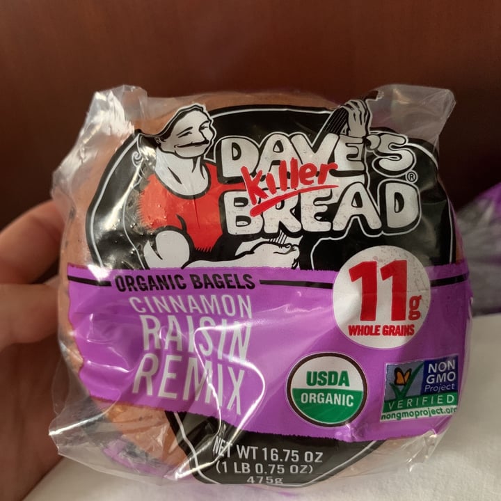 review photo of Dave's Killer Bread Cinnamon raisin remix bagels shared by @lindsaydortic on 17 May 2020 - review