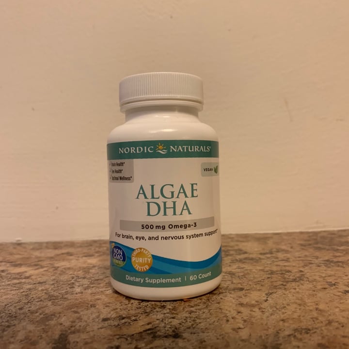 photo of Nordic Naturals Algae DHA 500 mg Omega-3 shared by @liamhenneberry on  29 Apr 2020 - review