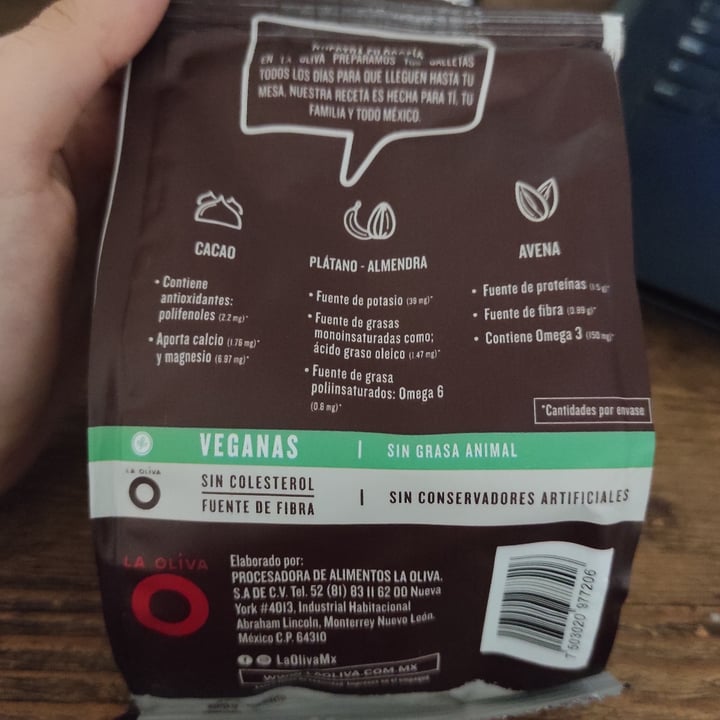 review photo of La Oliva galletas ATOMS, Galletas de avena con cacao en polvo shared by @nitaav2 on 24 Jun 2022 - review