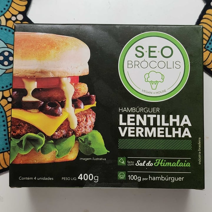 photo of Seo Brócolis Hambúrguer Lentilha Vermelha shared by @rodrigodorado on  22 Apr 2022 - review