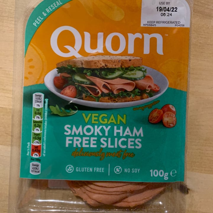 photo of Quorn Smoky Ham Free Slices shared by @angelicarrot on  08 Apr 2022 - review