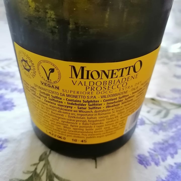 photo of Mionetto prosecco Monetto prosecco shared by @fedefiona02 on  26 Jun 2022 - review