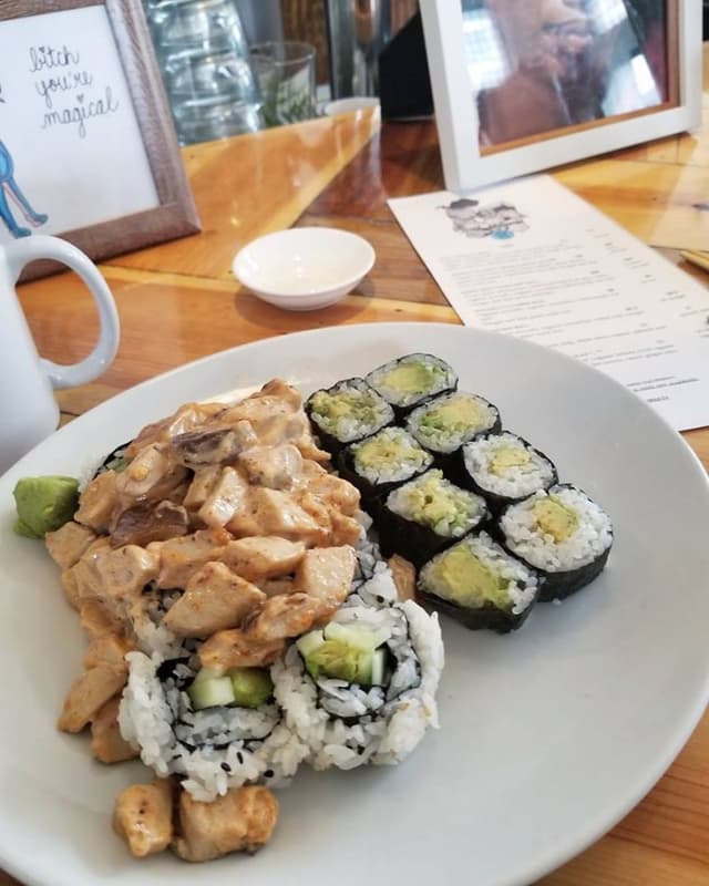 Photo of the dish “Cucumber and avocado sushi”