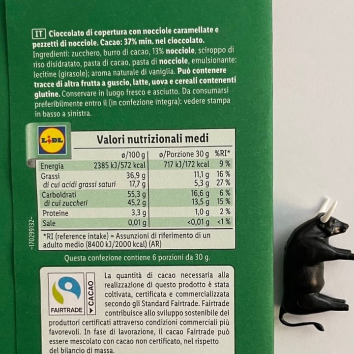 photo of Fin Carré Cioccolato vegano con nocciole shared by @orice on  13 Dec 2021 - review