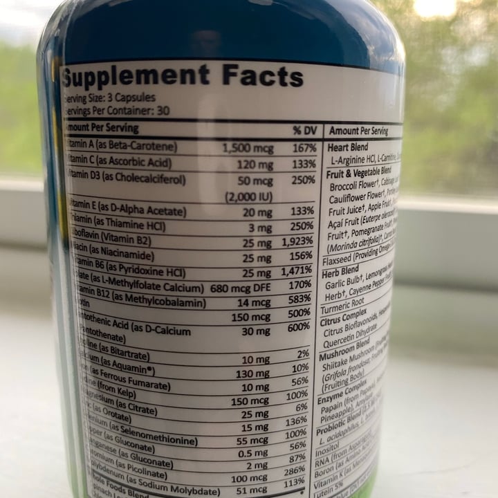 photo of Supplements Studio Whole Food Multivitamin Plus shared by @vegangma on  02 May 2021 - review