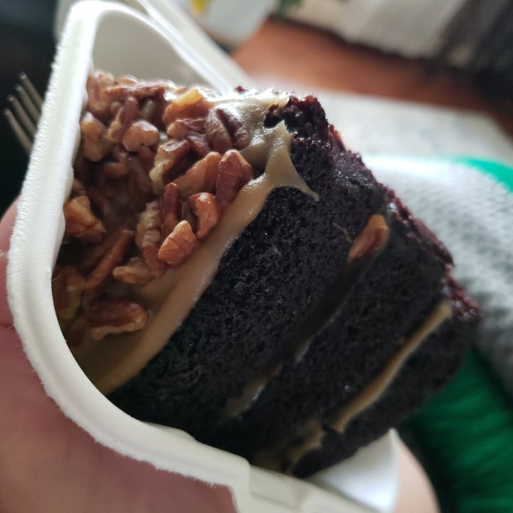 photo of French Meadow Bakery & Cafe Vegan Turtle Cake shared by @jenicalyonclapsaddle on  07 Nov 2021 - review