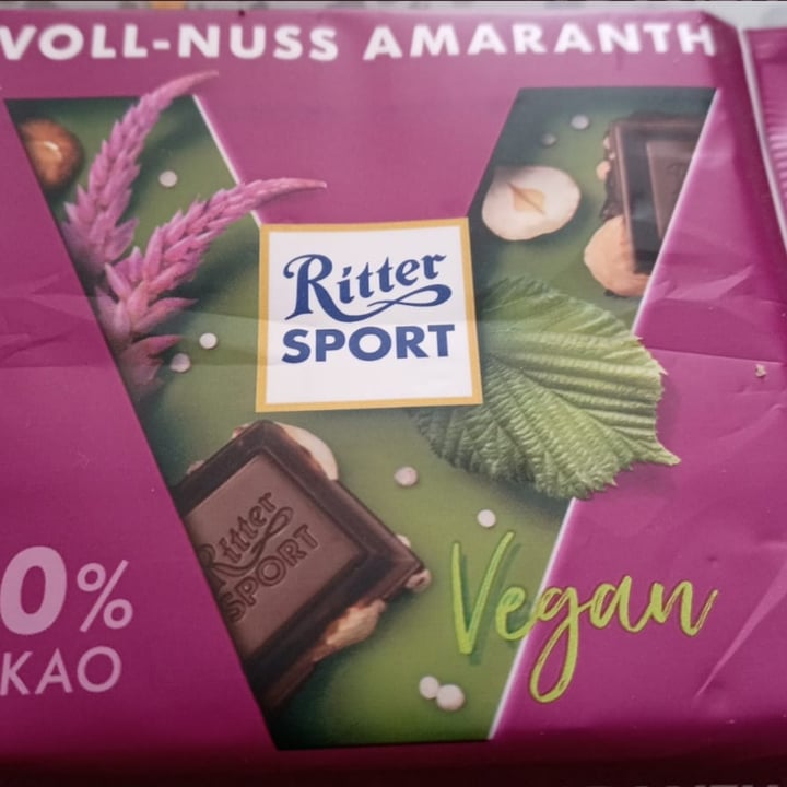 photo of Ritter Sport Voll-Nuss Amaranth shared by @lizzieveg on  27 Oct 2021 - review