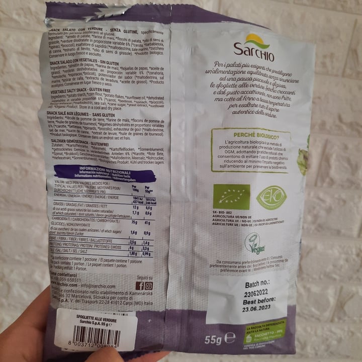 review photo of Sarchio Sfogliette Alle Verdure shared by @lapras on 05 Sep 2022 - review