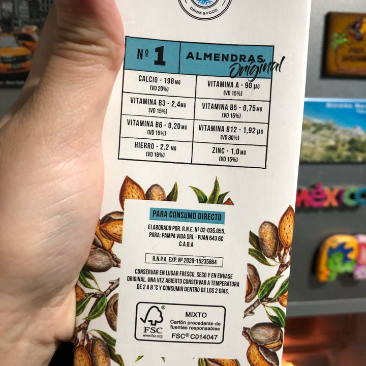 review photo of Pampa Vida Leche de Almendras Original shared by @agosluciani on 06 Nov 2021 - review