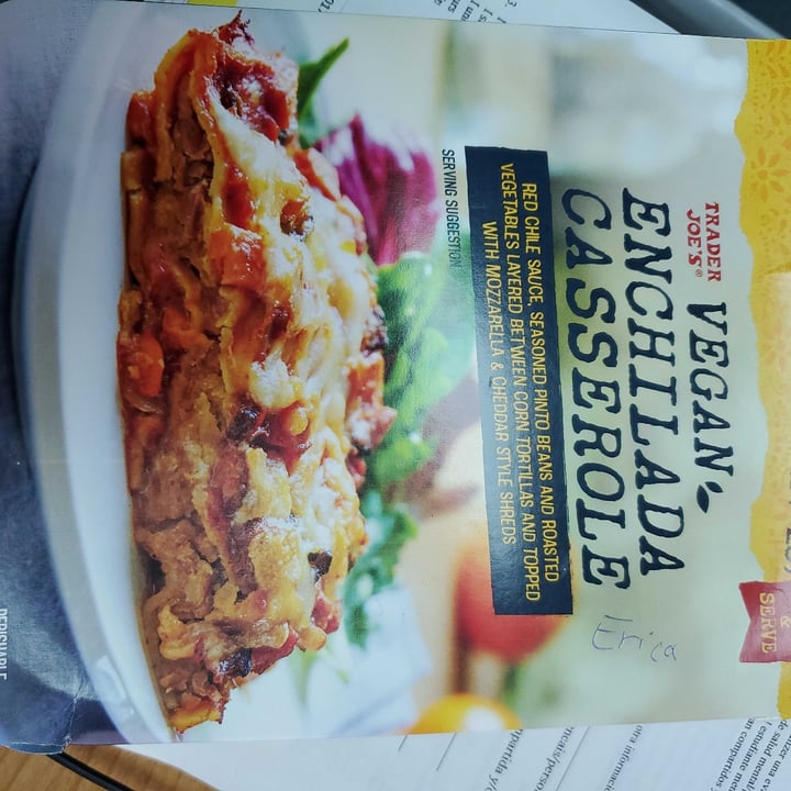 photo of Trader Joe's Vegan Enchilada Casserole shared by @greenteabean on  17 Oct 2022 - review