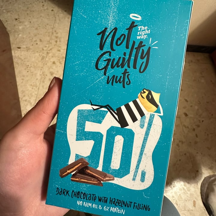 review photo of Not Guilty Chocolate Negro Con Avellanas shared by @uxiaprieto on 02 Dec 2022 - review