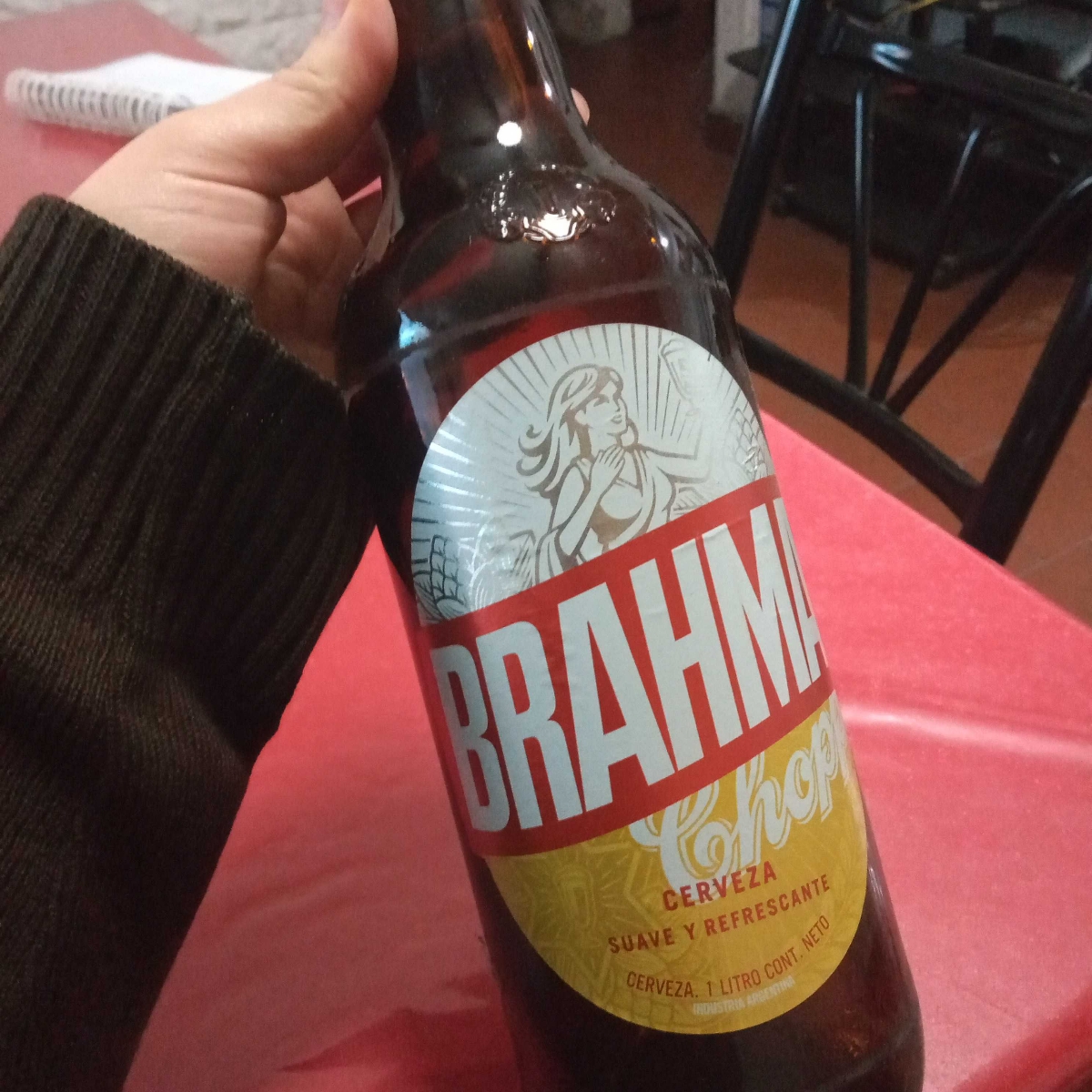 Brahma Cerveza Brahma Chopp American Adjunct Lager rubia botella 1L Review  | abillion
