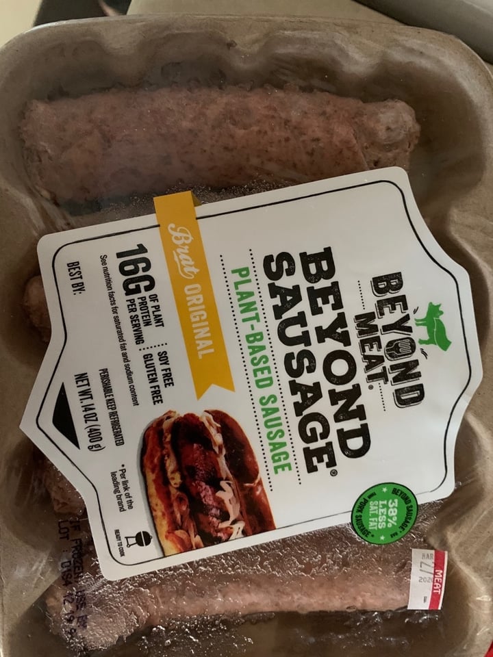 photo of Beyond Meat Beyond Sausage Brat Original  shared by @kushkitty on  22 Mar 2020 - review