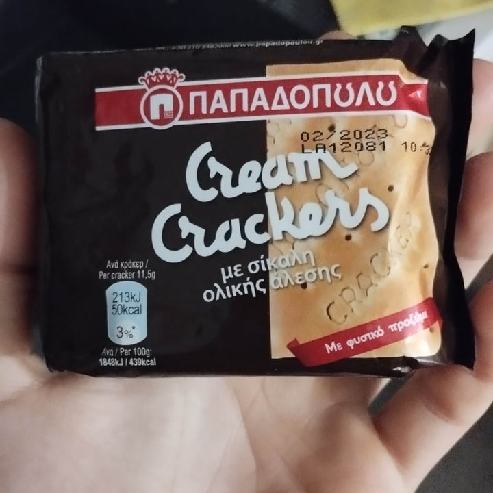 review photo of Papadopoulos cream crackers whole grain shared by @gregpap on 06 Oct 2022 - review