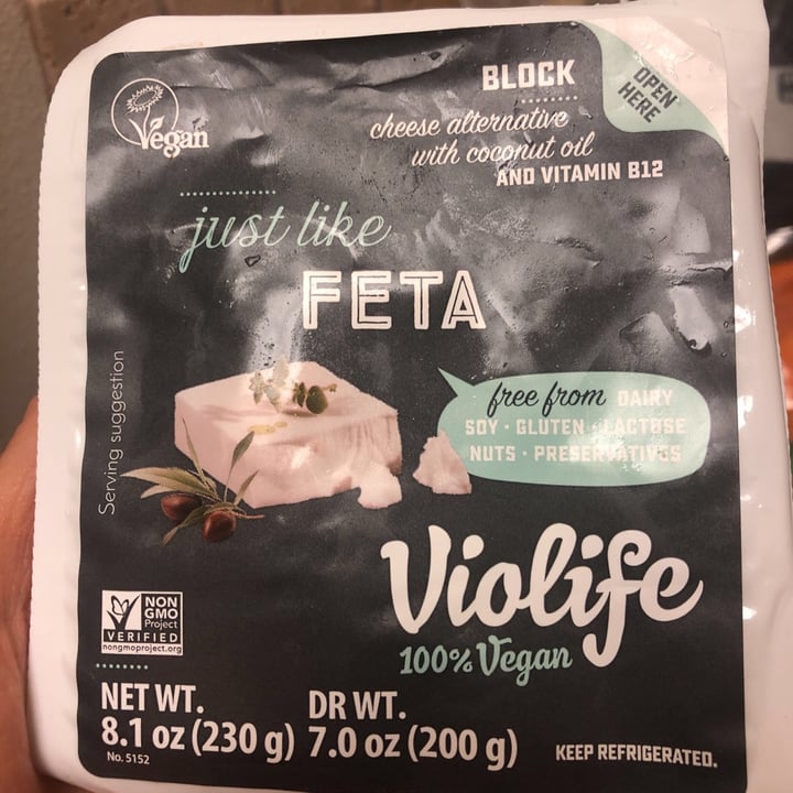 photo of Violife Feta Block - Greek White shared by @debthebweb on  23 Aug 2021 - review