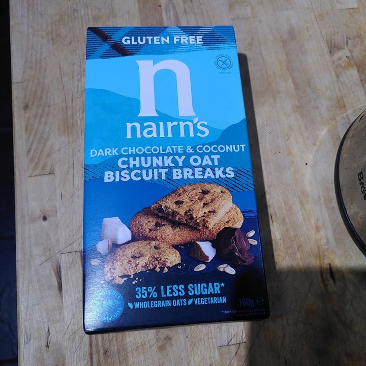 photo of Nairn's Chunky chocolate oat and coconut biscuits shared by @karmakim on  09 Jan 2022 - review