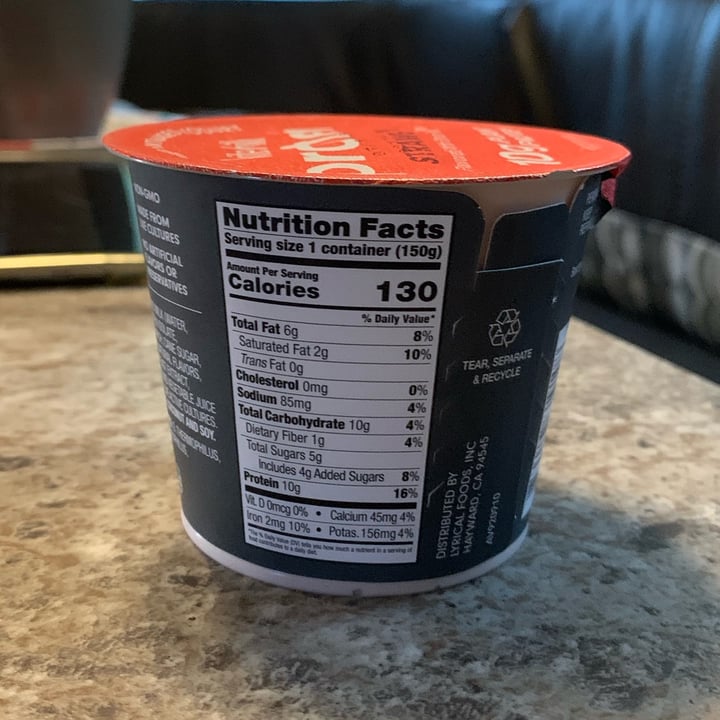 photo of Kite Hill Protein yogurt-strawberry shared by @nbacha on  07 May 2022 - review