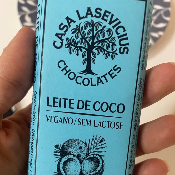 photo of Casa Lasevicius Chocolate 50.% Leite de Coco shared by @veganizandoodiaadia on  24 Apr 2022 - review