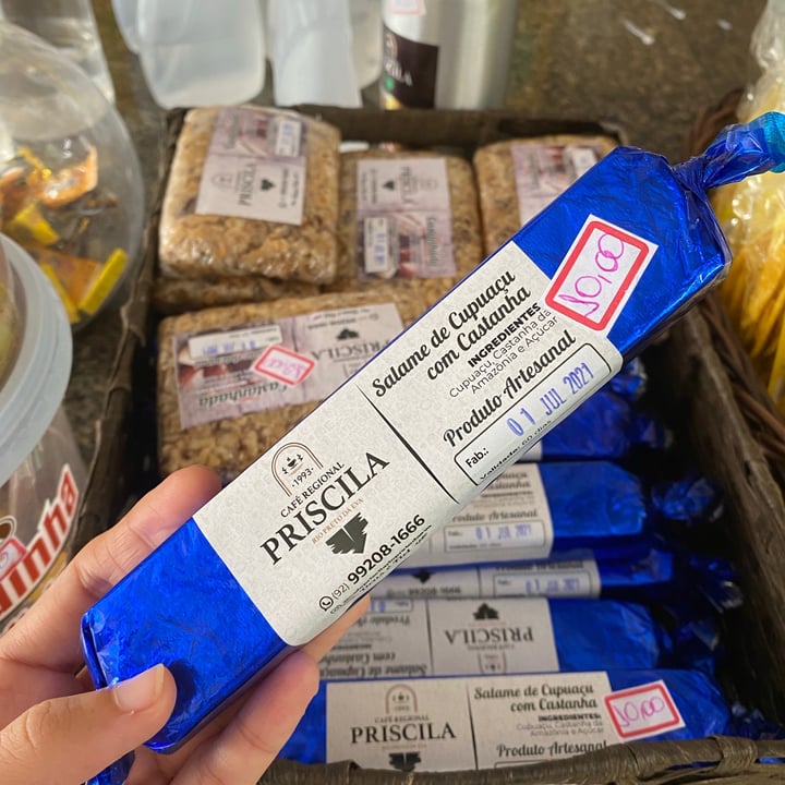 photo of Café Regional Priscila Ponta Negra, Manaus/AM Salame de Cupuaçu com Castanha shared by @barbaraannitza on  16 Jul 2021 - review